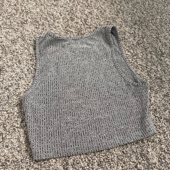 SHEIN Light Grey Cropped Tank Top - Picture 5 of 7